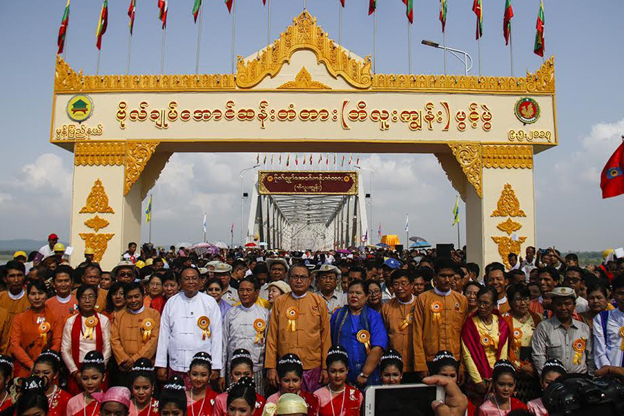 မော်လမြိုင်မှ ချောင်းဆုံသို့ ဆက်သွယ်သည့် ဗိုလ်ချုပ်အောင်ဆန်း(ဘီလူးကျွန်း) တံတားဖွင့်ပွဲ