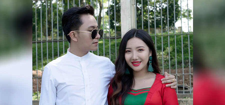 သရုပ်ဆောင်သူရိယနဲ့ ဆုအိမ့်စံတို့ချစ်သူ နှစ်ဦး   / Thu Ri Ya & Hsu Eaint San's Facebook