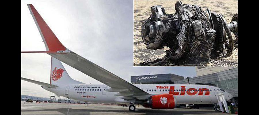 Thai Lion Air အတွက် ဘိုးအင်း 737 MAX 9 ဂျက်လေယာဉ်ကို အမေရိကန် နိုင်ငံ ဆီယက်တဲလ်တွင် ၂၀၁၈ မတ်လ ၂၁ ရက်က လွှဲပြောင်းရယူစဉ် / AP