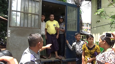 AA တပ်ဖွဲ့ဝင်များဟု ဆိုကာ ဖမ်းဆီးထားသော ရွာသား ၂၄ ဦးအား ရုံးထုတ် (ရုပ်/သံ)