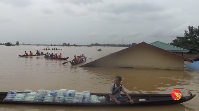 ရေလွှမ်းမိုးခံရတဲ့ ကျေးရွာများ ချက်ပြုတ်ရန် ရေလိုအပ်မှုရှိနေ (ရုပ်/သံ)