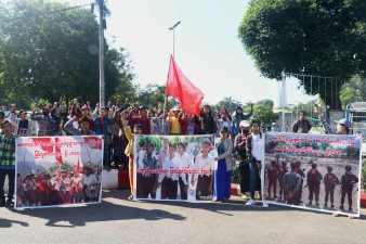 ကျောက်မီးသွေးစွမ်းအင်သုံး ဘိလပ်မြေစက်ရုံ စီမံကိန်း ဖျက်သိမ်းရေး ရန်ကုန်တွင် ဆန္ဒပြ (ရုပ်/သံ)