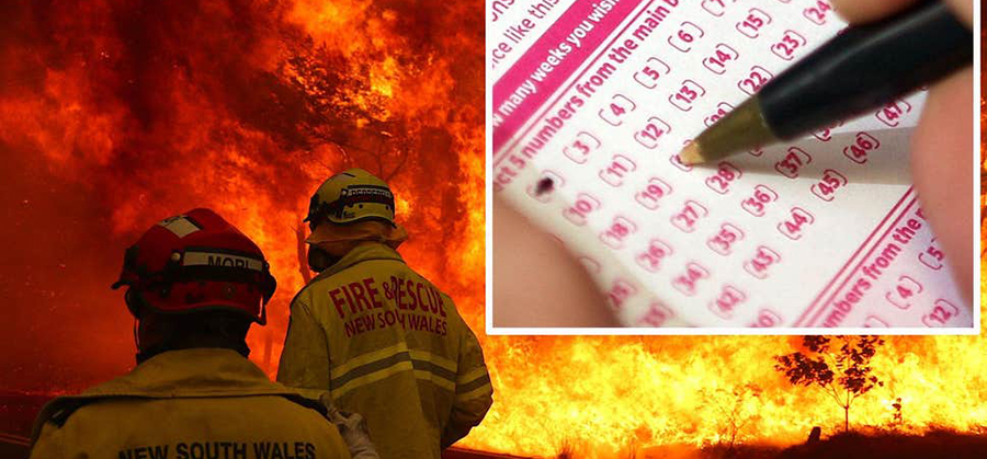 တောမီးကြောင့် နေအိမ် ပြာကျ လောင်ကျွမ်းသွားခဲ့ပေမယ့် သူထိုးထားတဲ့ ထီလက်မှတ်ကနေ ဒေါ်လာ ၁ သန်း ပေါက်ခဲ့တာပါ။