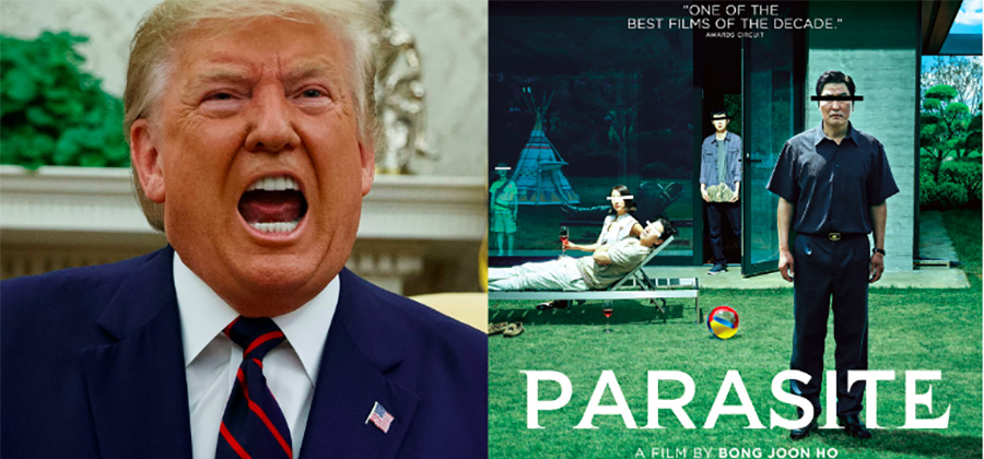 Parasite ရုပ်ရှင်ကို ဆုပေးလို့ဝေဖန်လိုက်တဲ့ သမ္မတ ဒေါ်နယ်ထရန့်