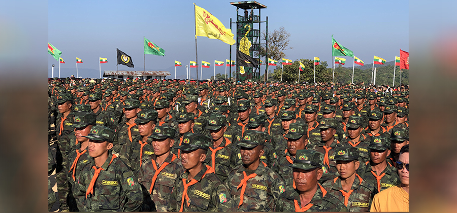 RCSS ဗဟိုဌာနချုပ် လွိုင်တိုင်းလျန်းတွင် ကျင်းပသည့် ရှမ်းပြည် အမျိုးသားနေ့ စစ်ရေးပြ အခမ်းအနား  / ကျော်ခ  / ဧရာဝတီ