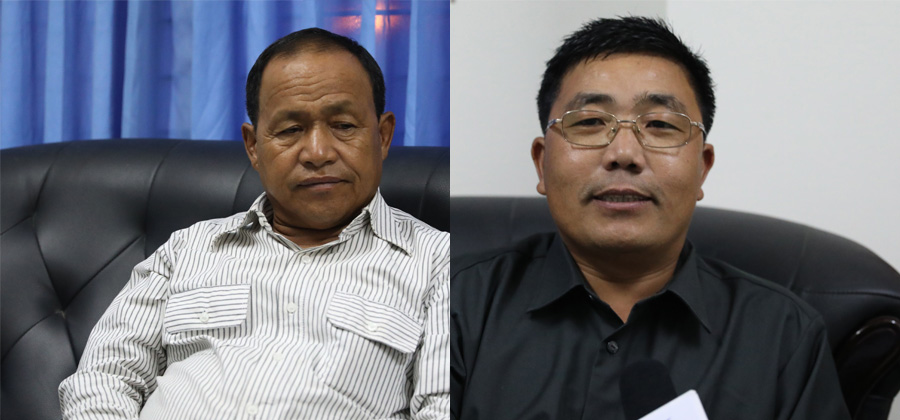 NSCN-K အဖွဲ့၏ ခေါင်းဆောင်ဟောင်း ဦးကျော်ဝမ်းစိန်နှင့် ဦးအန့်ကန် / ဧရာဝတီ