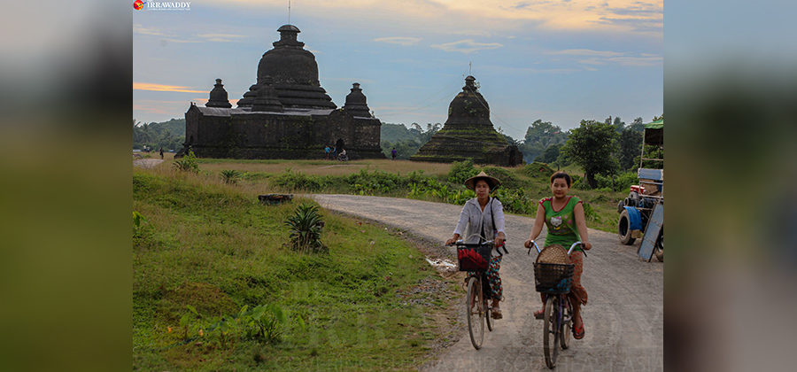 ရခိုင်ပြည်နယ်ရှိ ရှေးဟောင်းမြို့တော် မြောက်ဦးတွင် ဒေသခံများကို တွေ့ရစဉ် / ဇော်ဇော်