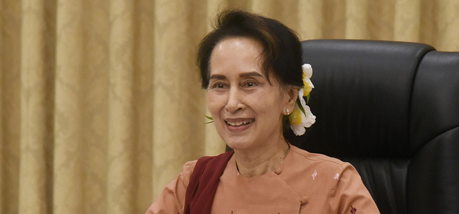 ယနေ့ဆွေးနွေးပွဲတွင်တွေ့ရသည့် နိုင်ငံတော်၏ အတိုင်ပင်ခံပုဂ္ဂိုလ် ဒေါ်အောင်ဆန်းစုကြည် / Myanmar State Counsellor Office