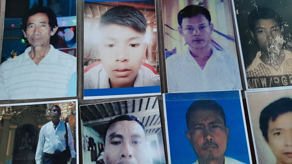 ပျောက်ဆုံးနေသူများ၏ ဓာတ်ပုံတချို့