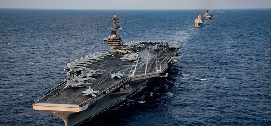 ယူအက်စ်အက်စ် သီရိုဒို ရုစဗဲ့လ် ဦးဆောင်သည့် အမေရိကန်လေယာဉ်တင်သင်္ဘောအုပ်စု / US Navy