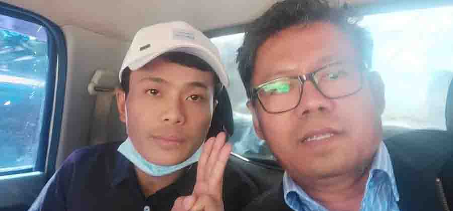 ယနေ့ နံနက်ပိုင်း ဖမ်းဆီးခံရသည့် ဦးမင်းအောင်နှင့် ဦးသန့်ဇင်ဖြိုး