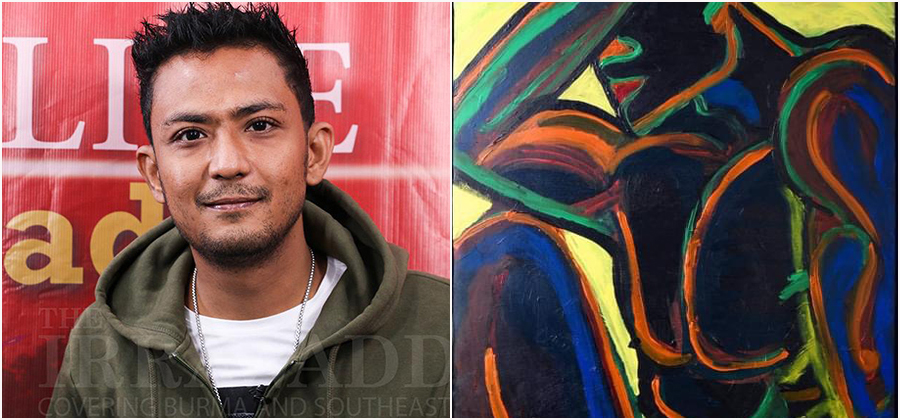 ရဲတိုက် ရေးဆွဲထားတဲ့ “NAKED” ပန်းချီကား