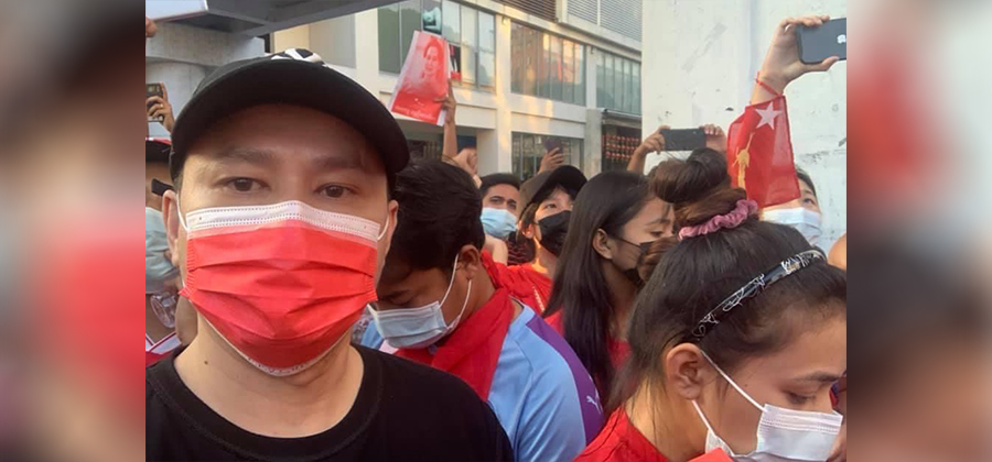 သရုပ်ဆောင် မင်းမော်ကွန်း / Kyaw Kyaw Htay Lwin's Facebook