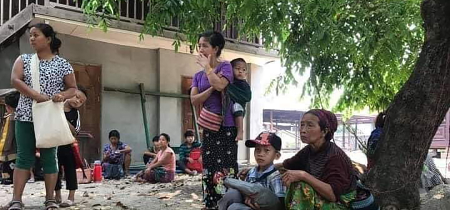 စစ်ရေးတင်းမာမှုများကြောင့် စစ်ရှောင်လာကြသည့် မိုးမောက် ဒေသခံများ / Banana Platform
