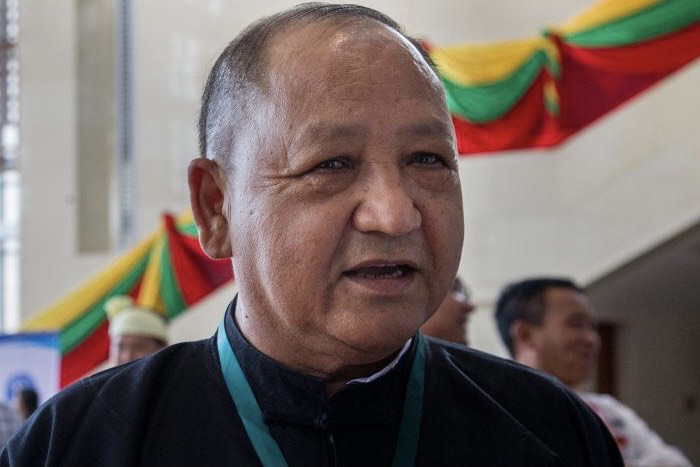 နုတ်ထွက်သွားြပီြဖစ်သည့် ဝ အမျိုးသားပါတီ ဥက္ကဌ ဟောင်း ဦးစိုင်းပေါင်နပ်