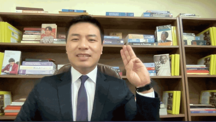 NUG ရဲ့ အပြည်ပြည်ဆိုင်ရာ ပူးပေါင်းဆောင်ရွက်ရေး ဝန်ကြီးလည်းဖြစ် ချင်းအမျိုးသားတဦးလည်းဖြစ်တဲ့ ဒေါက်တာဆာဆာ