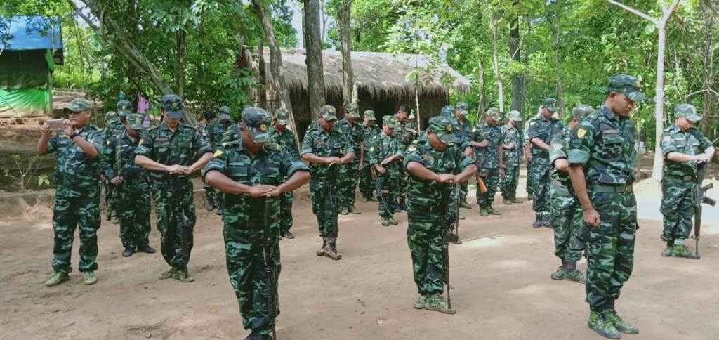 ကသည်းသူပုန်အဖွဲ့ တဖွဲ့ဖြစ်သည့် Kanglei Yawol Kanna Lup – KYKL ကို ၂၀၁၈ခုနှစ်က တွေ့ရစဉ် / e-pao