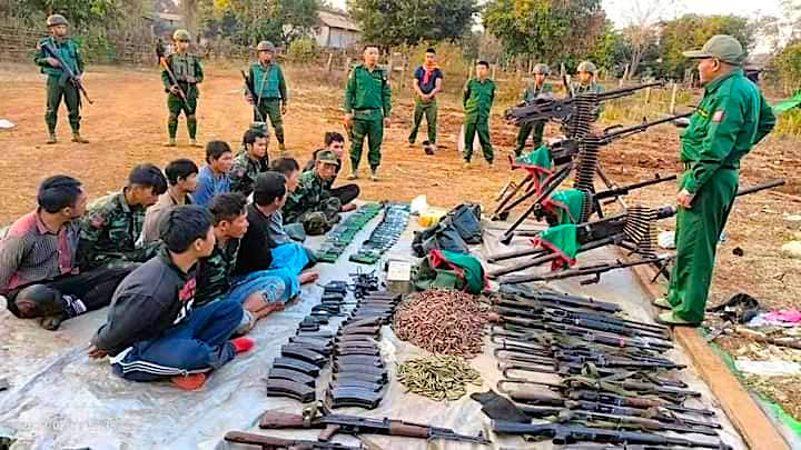 SSPP ဖမ်းဆီးထားသည့် RCSS  လက်နက်များ