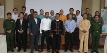 မတ်လ ၂၈ ရက်နေ့နှင့် ၂၉ ရက်နေ့တွင် နေပြည်တော်၌ အလွတ်သဘော ဆွေးနွေးပွဲများသို့ တက်ရောက်သည့် စစ်ကောင်စီနှင့် EAOs တို့မှ ကိုယ်စားလှယ်များ / NCA-S EAO