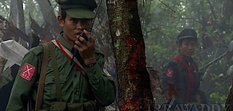 ကွတ်ခိုင်မြို့နယ်အတွင်း လှုပ်ရှားနေသည့်  KIA တပ်ဖွဲ့ဝင်များ/ ဧရာဝတီ