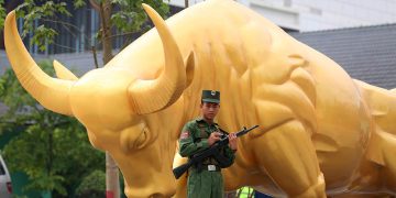 ပန်ဆန်းမြို့လယ်တွင် တာဝန်ကျ ဝတပ်သားတဦးကို ၂၀၁၉ ခုနှစ်အတွင်း တွေ့ရစဉ် / ဧရာဝတီ