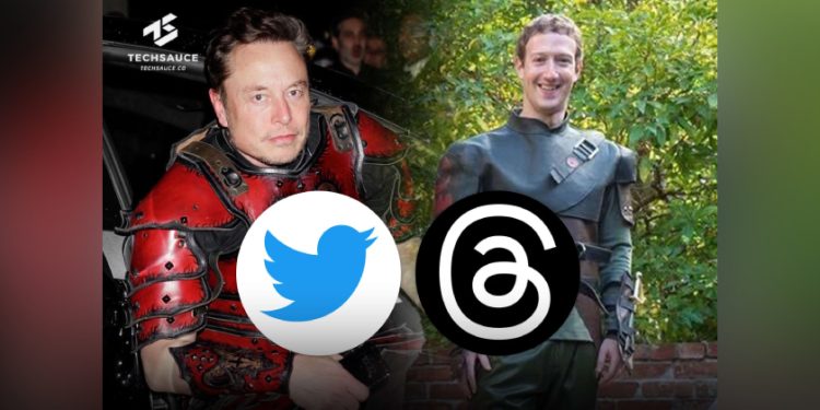 နည်းပညာဖြင့် ဘီလျံနာဖြစ်လာကြသော အီလွန်မတ်စ်နှင့် ဇတ်ကာဘတ်တို့သည် လှောင်အိမ်ကြိုးဝိုင်းအတွင်း ယှဉ်ပြိုင်ထိုးသတ်ရန် လေလုံးထွားနေကြစဉ် Twitter နှင့် ပြိုင်ရန် Threads ထွက်ပေါ်လာခြင်းလည်း ဖြစ်သည်/Techsauce.co