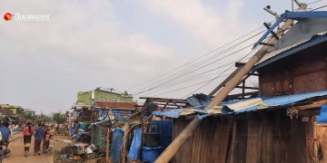 မိုခါမုန်တိုင်းဝင်ရောက်ပြီးနောက် စစ်တွေမြို့ မြင်ကွင်း / ဧရာဝတီ