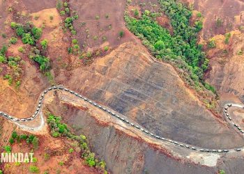 ၂၀၂၂ ခုနှစ်တွင် မေလအတွင်းက မတူပီဘက်မှ ပြန်ဆင်းလာသည့် စစ်ကောင်စီယာဉ်တန်း (ဓာတ်ပုံ – HKL Mindat)