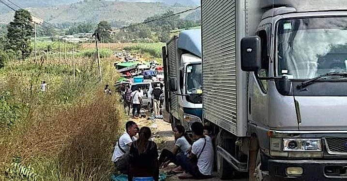 စစ်ရေးအရ ပိတ်ဆို့ခံ လောက်ကိုင်မြို့ရှိ လုပ်ငန်းများ ရပ်ဆိုင်းလာ