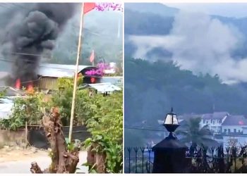 ကချင်စစ်ပွဲ ပြင်းထန်ပြီး တရုတ်ပြည်ထဲ ဗုံးကျ