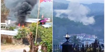 ကချင်စစ်ပွဲ ပြင်းထန်ပြီး တရုတ်ပြည်ထဲ ဗုံးကျ