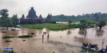 ရခိုင်မြောက်ပိုင်း ရေလွှမ်းမိုးမှု လယ်ဧက ၅ ထောင်ခန့် ပျက်စီး