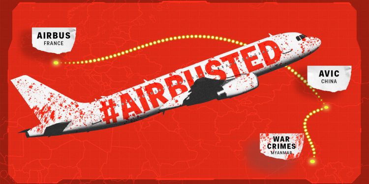 Airbus က တရုတ်နဲ့ပေါင်းပြီး စစ်ကောင်စီကို လူသတ် ဂျက်လေယာဉ်ရောင်း