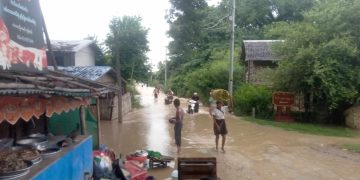 အင်းဝရှေးဟောင်းနယ်မြေအတွင်း ရေများဝင်ရောက်