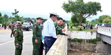 နေပြည်တော်နယ်မြေ ရေကြီးပြီး ၄ ရက်မြောက်နေ့ စစ်ခေါင်းဆောင် ထွက်ပေါ်လာ