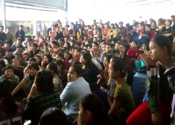 ဆန္ဒပြ အလုပ်သမားများကို စစ်တပ်နှင့်ပေါင်း၍ တရုတ်စက်ရုံ ခြိမ်းခြောက်