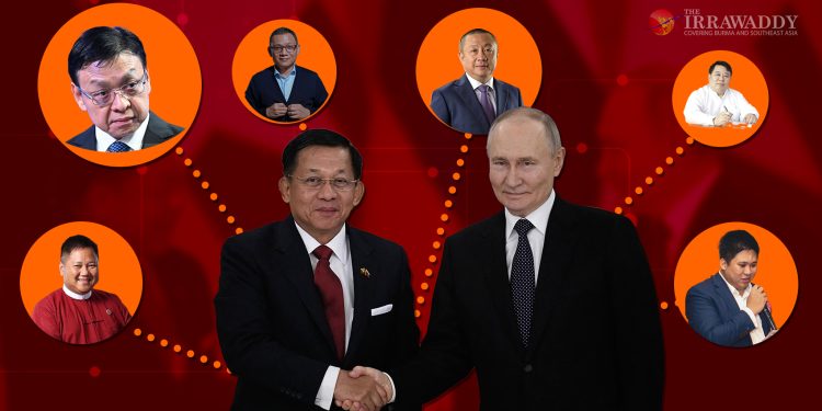 မင်းအောင်လှိုင် ရုရှားခရီးမှာ ခရိုနီတွေ လေယာဉ်အပြည့်လိုက်ပါသွား