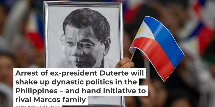 ဒူတာတေး အဖမ်းခံရခြင်းကြောင့် ဖိလစ်ပိုင်နိုင်ငံရေးတွင် မားကို့စ်မိသားစု အသာစီးရ