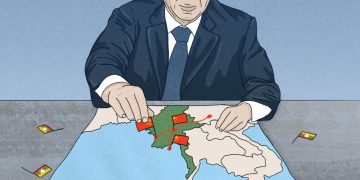 မြန်မာပြည်တွင် တရုတ် လှေနံ ၂ ဖက်နင်းနေသည်