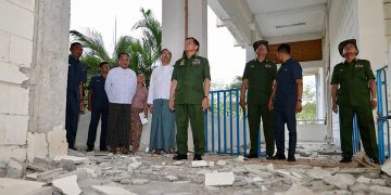 စစ်ကိုင်းငလျင်ကြီးမှာ စစ်တပ် ဘယ်လောက် ထိသလဲ