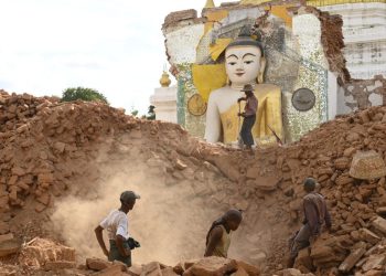 ငလျင်ကြောင့် ရာစုနှစ်ချီ သမိုင်းနှင့် ယဉ်ကျေးမှုအမွေအနှစ်များ အုတ်ပုံဖြစ်သွား