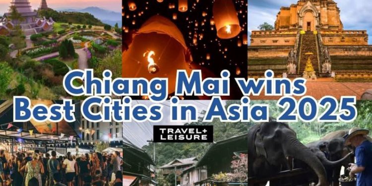 ချင်းမိုင်ကို ၂၀၂၅ ရဲ့ အာရှတိုက် အကောင်းဆုံးမြို့ သတ်မှတ်