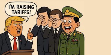 အသိအမှတ်ပြုမှုအတု၊ ထရမ့်၏ မြန်မာအခွန်နှင့် ပေးစာရေးသားခြင်း အလွဲ