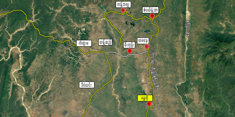 ကန့်ဘလူနယ်မှ ရွှေဘို- မြစ်ကြီးနားလမ်းပိုင်း စစ်တပ် ပြန်ထိန်းချုပ်